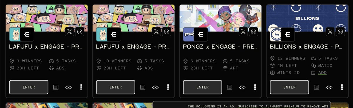 Cooking with the Engage team 

Premium users are eating GOOD 

Raffles are still live in Discord 

Get in now 👇