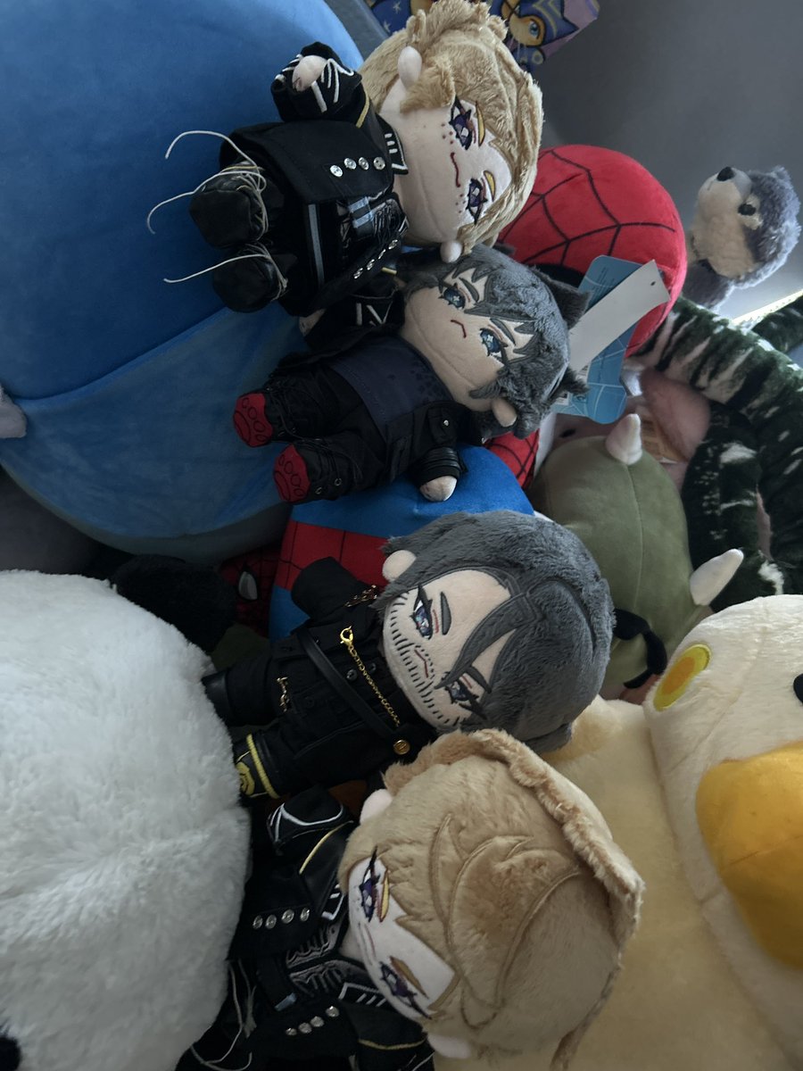 Officially have all four of these home, gay babies go into gay baby jail (the plushy pile)
