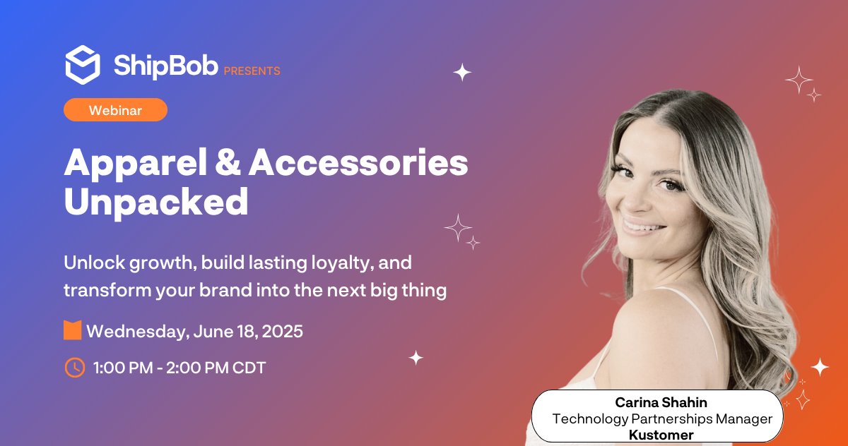 Fashion brands that win know that staying ahead is more than just keeping up with the latest trends. In 2025, you have to master the behind-the-scenes logistics that power growth.
Join us for Apparel &amp; Accessories Unpacked, where top ecommerce pros share how they’re scaling