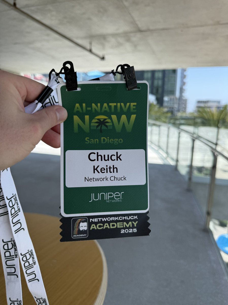 NetworkChuck (@networkchuck) on Twitter photo Spending some time at the <a href="/JuniperNetworks/">Juniper Networks</a> event learning about AI in the data center! Made some new friends and finally got to meet one of my discord mods irl! Spending some time at the <a href="/JuniperNetworks/">Juniper Networks</a> event learning about AI in the data center! Made some new friends and finally got to meet one of my discord mods irl!