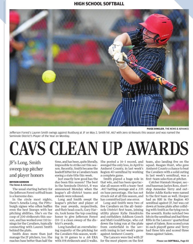 Lauren Smith (@laurens49) on Twitter photo Excited and honored to be Seminole District Player of the Year. The Cavs are working hard this season! Check out this link from <a href="/newsadvance/">NewsAdvance.com</a> featuring <a href="/Amelialong2025/">Amelia Long</a> and I❤️🖤
newsadvance.com/sports/high-sc…
<a href="/CoachpooleU/">CoachPoole_USCA</a> <a href="/AllenWoodTow/">Allen Wood</a> Excited and honored to be Seminole District Player of the Year. The Cavs are working hard this season! Check out this link from <a href="/newsadvance/">NewsAdvance.com</a> featuring <a href="/Amelialong2025/">Amelia Long</a> and I❤️🖤
newsadvance.com/sports/high-sc…
<a href="/CoachpooleU/">CoachPoole_USCA</a> <a href="/AllenWoodTow/">Allen Wood</a>