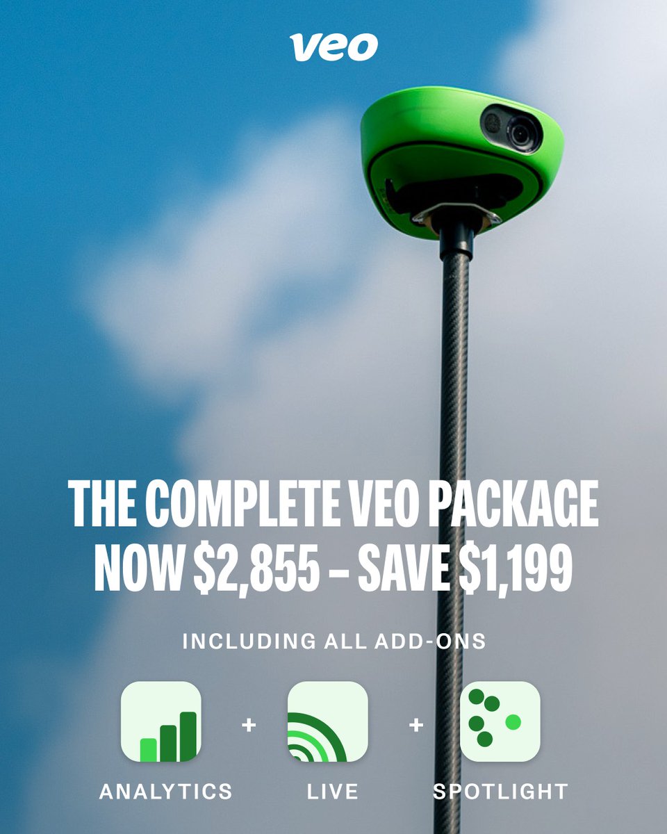 FINAL CHANCE! 🚨

Everything You Need to Get Started. Save $1199!

Get the full Veo setup, including all add-ons, for just $2855 for a limited time only. This is Veo's best deal yet. Don’t miss out – offer ends TODAY.

Follow the link and use the code "VEOCOMPLETE" at checkout,