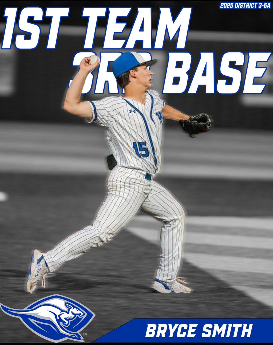 ⚾ 🦘Congrats to our Weatherford Kangaroo baseball players who earned 1st Team All-District honors! #ROOBALL #AAIT