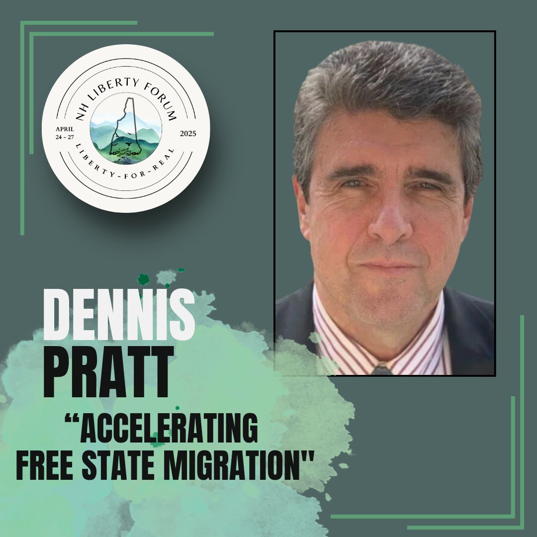 The Free State Project (@freestatenh) on Twitter photo Liberty-For-Real Dialogue Series: “Accelerating Free State Migration” with Dennis Pratt
open.spotify.com/episode/5rfzdd…
In this Liberty-For-Real Dialogue, Dennis Pratt (<a href="/DennisPrattFree/">Dennis Pratt</a>) discusses accelerating the Free State Project in New Hampshire, focusing on the Free Town Project Liberty-For-Real Dialogue Series: “Accelerating Free State Migration” with Dennis Pratt
open.spotify.com/episode/5rfzdd…
In this Liberty-For-Real Dialogue, Dennis Pratt (<a href="/DennisPrattFree/">Dennis Pratt</a>) discusses accelerating the Free State Project in New Hampshire, focusing on the Free Town Project