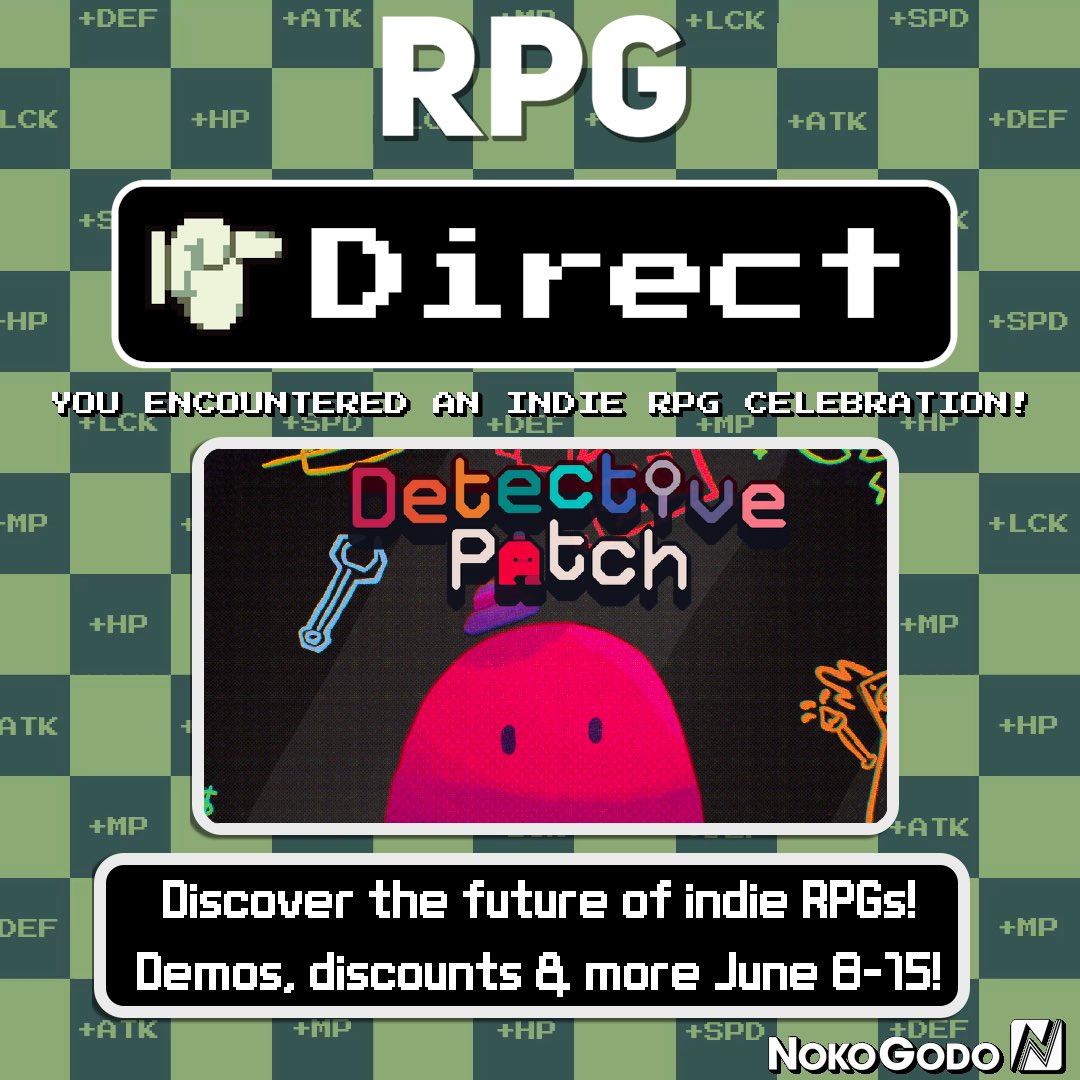 ⭐️Detective Patch was featured this year in #RPGDirect!
 
store.steampowered.com/app/2410100/De…

Check it out as well as tons of other awesome games! #indiedev
