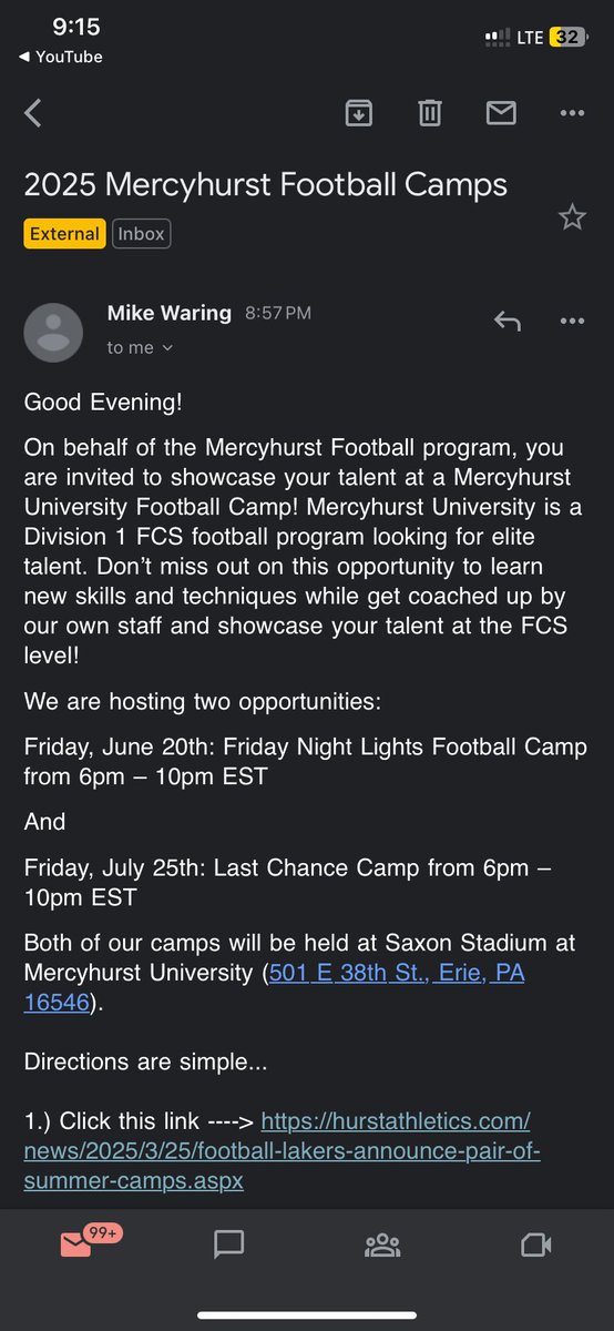 Thanks for the camp invite <a href="/CoachWaring/">Mike Waring</a> see you soon💪🏾