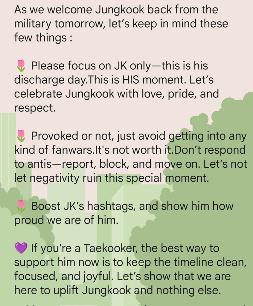 Taekookers, important reminder for tomorrow ⚠️