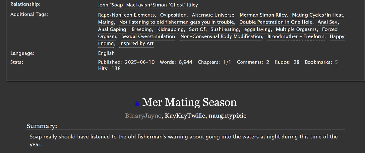 naughty__pixie's tweet photo. SO! Major was amazing and broke our brains with some exxxxcellent Merfuckery art. We ended up writing porn for it cuz we all went feral seeing it. Major was then kind enough to let us use the image in the fic. ENJOY!
MERMAY IN JUNE! 
https://t.co/U7fFeC72p7
#Ghoap , #mermay2025 https://t.co/oBWMyiwqn5