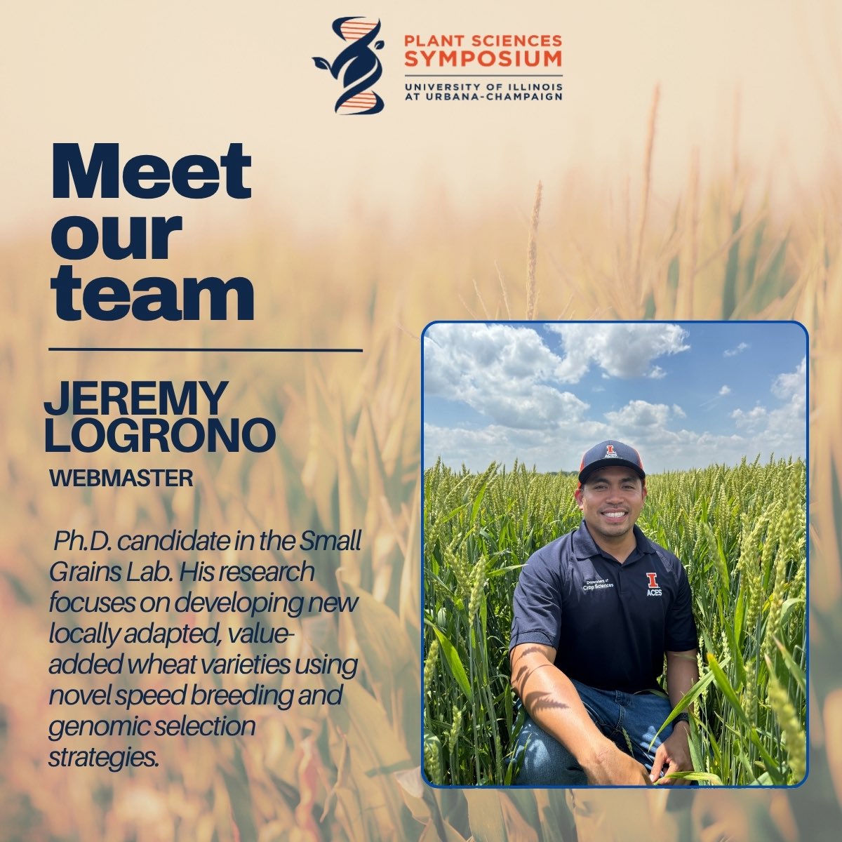 Behind the scenes of the #PlantScienceSymposium is a passionate team of grad students making it all happen!
This year, we’re celebrating 10 years, and we’ll be introducing our team one by one.
 Stay tuned to meet the faces behind #SMARTagriculture