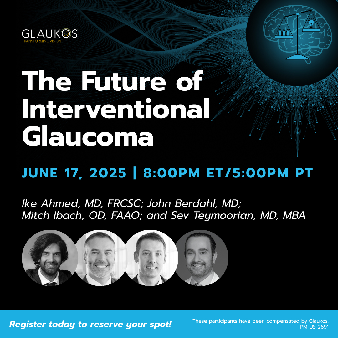 The future of glaucoma care is here. Explore practical applications and upcoming technologies with leading experts in the field. Don’t miss this essential webinar for any practice — sign up today! ow.ly/cxBC50W6VTo