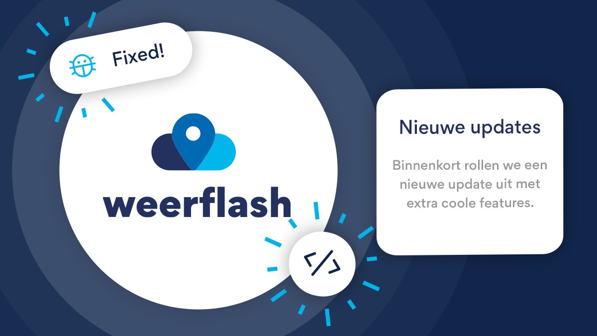 Binnenkort rollen we extra updates uit op onze #weerapp. Er worden ook enkele nieuwigheden geïmplementeerd op basis van jullie feedback. Wil jij #live het #weer monitoren? Dan kan je onze app gratis vinden in de Play en Apple store. #meteo