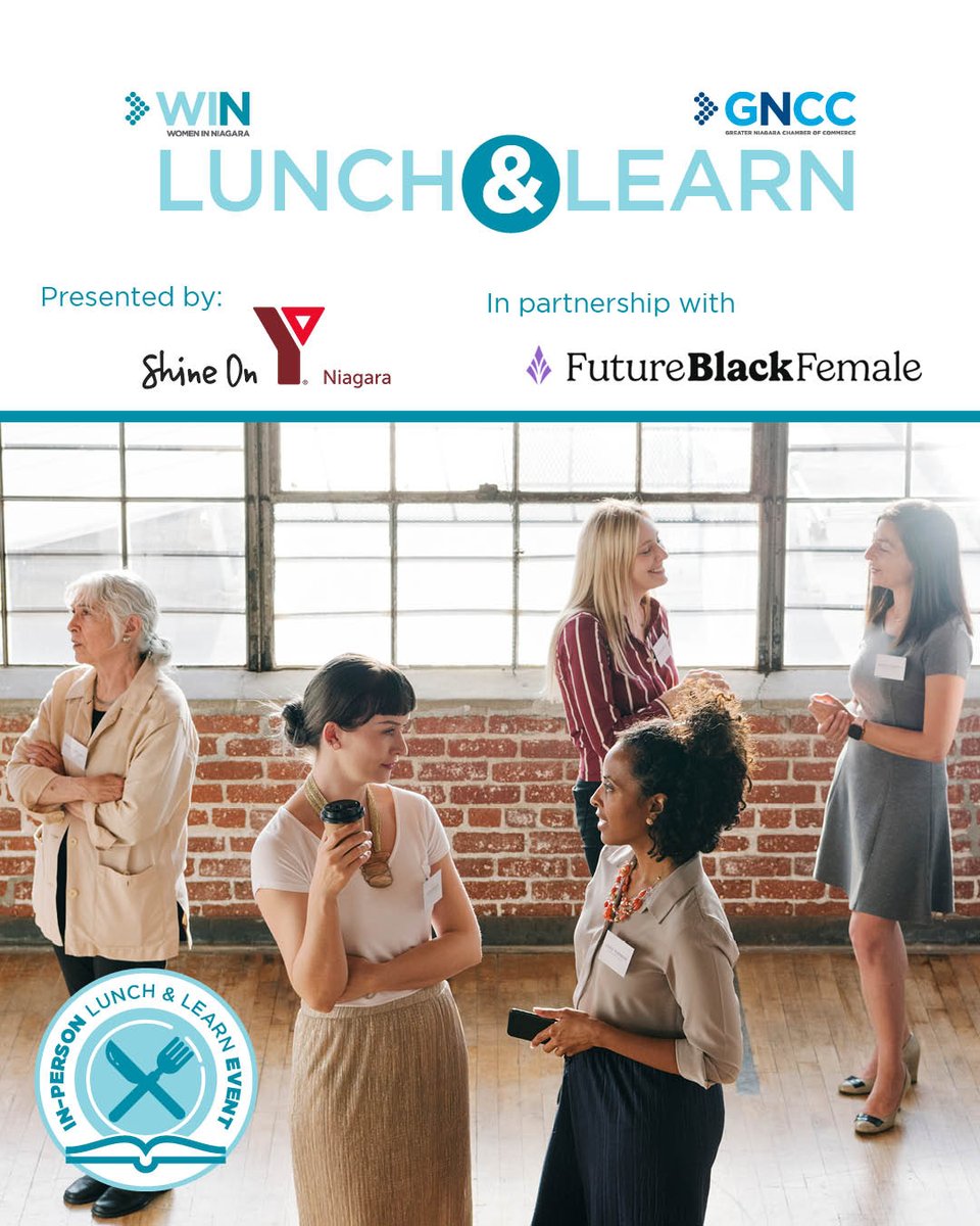 Free in-person Lunch &amp; Learn for women in Niagara!

Learn how to network with purpose, gain insights from local leaders, and build connections that count.

Register now: bit.ly/3Tm9J4E

#HerSeatAtTheTable #WINNiagara #GNCC #FutureBlackFemale #NiagaraEvents