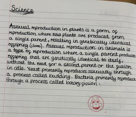 ECFSprimary's tweet image. Our homework star from last week is Alexis in Suzuki class with this amazing piece of work on plant reproduction. Great work Alexis!