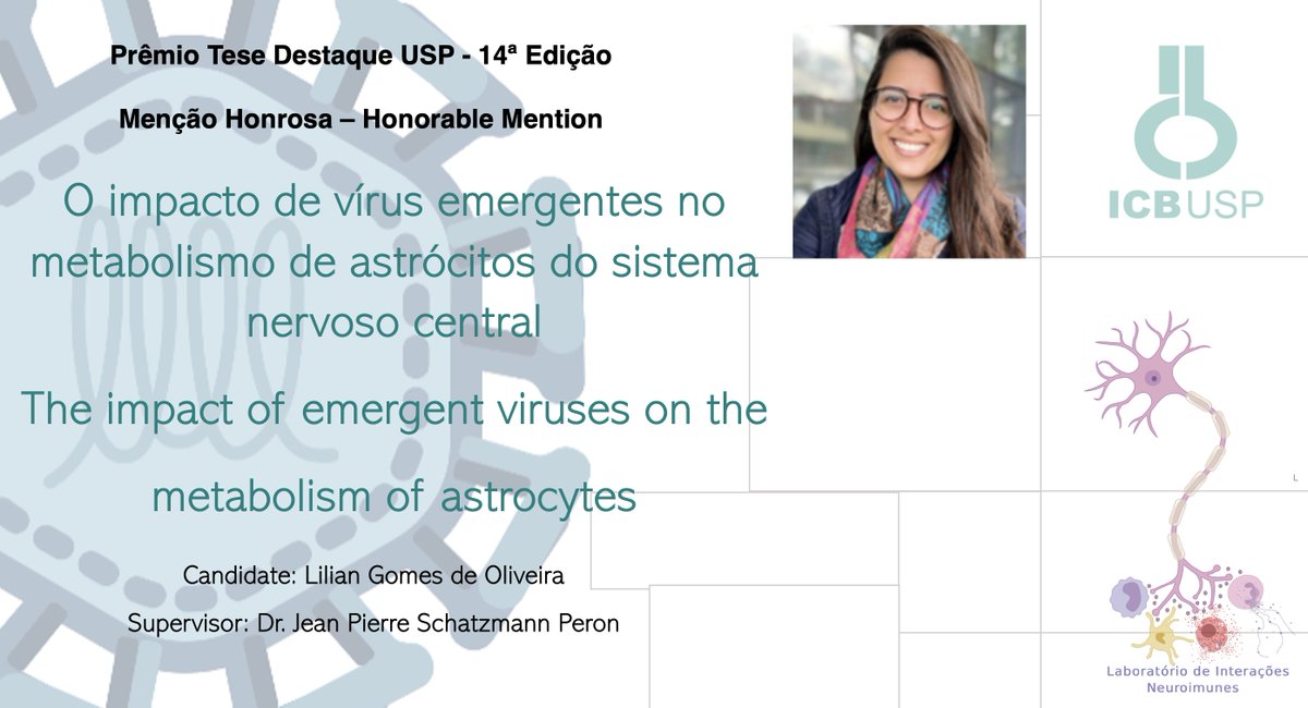 neuroimmune_usp's tweet image. Two years ago I left a 10y tenured position in Brazil. Last week I sent my official resignation-no regrets. @UMassChanNeuro has been incredible. The best way to close this chapter? My last PhD student @LilianLGO got Honorable Mention for her thesis😊Huge congrats. So proud!👏👏