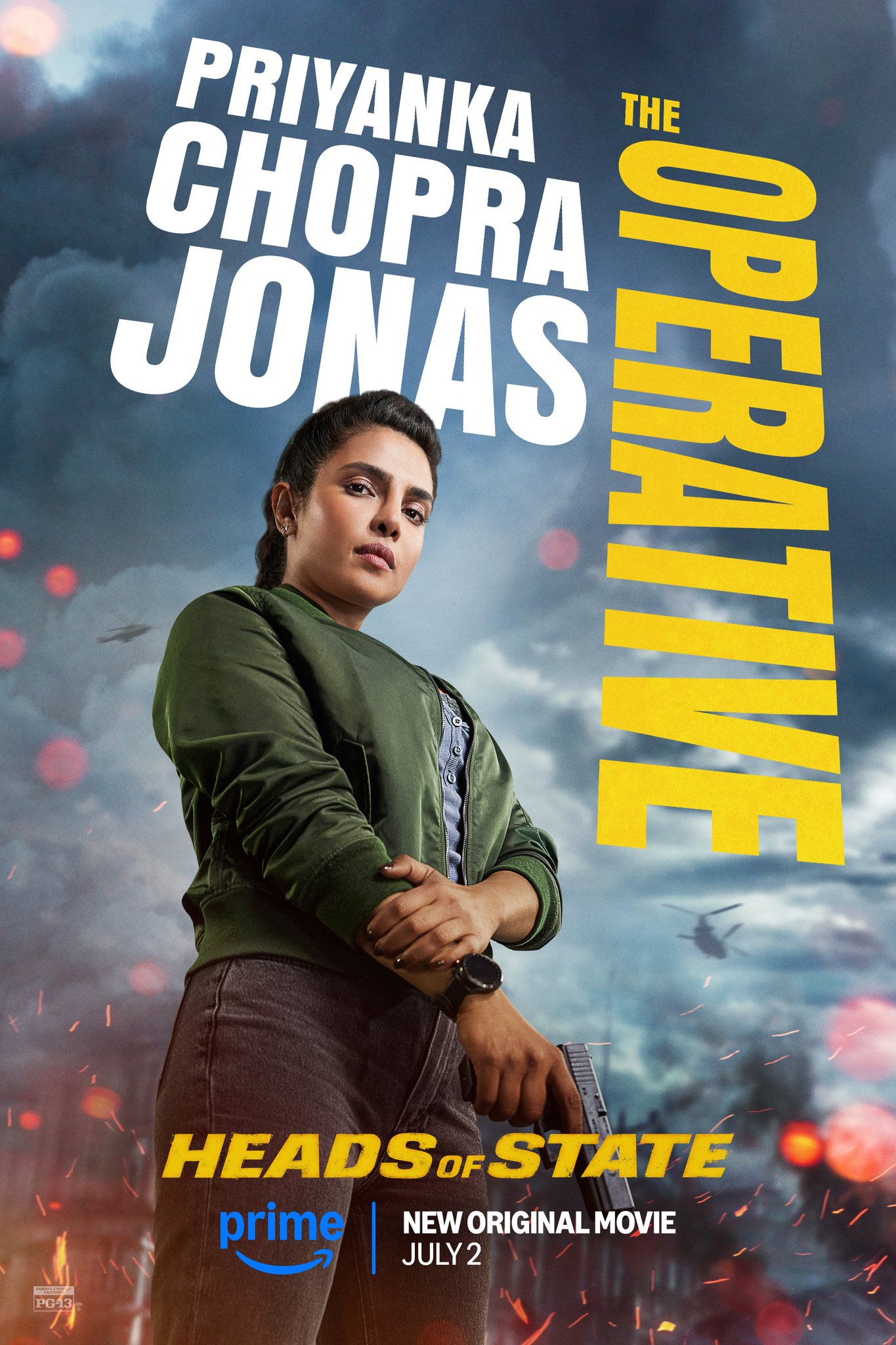 Heads of State karakterposters op Amazon Prime Video 