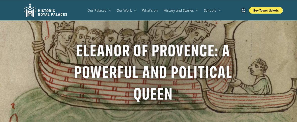 paula_delval's tweet image. It has been an absolute pleasure collaborating with @HRP_palaces on writing this brand-new page for their website about Eleanor of Provence, exploring her life and her legacy as a queen consort with strong ties to the Tower of London: hrp.org.uk/tower-of-londo…