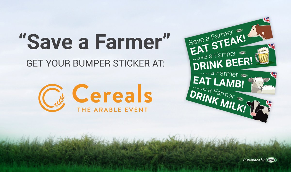 OPICO (@opicoag) on Twitter photo We're giving away our 'Save a Farmer' bumper stickers at <a href="/CerealsEvent/">Cereals Event</a>!🌾
👉 Available on the @opicoag stand (1017) – 8 designs, including a brand-new one for summer!
Learn more: opico.co.uk/save-a-farmer/
#SaveAFarmer We're giving away our 'Save a Farmer' bumper stickers at <a href="/CerealsEvent/">Cereals Event</a>!🌾
👉 Available on the @opicoag stand (1017) – 8 designs, including a brand-new one for summer!
Learn more: opico.co.uk/save-a-farmer/
#SaveAFarmer