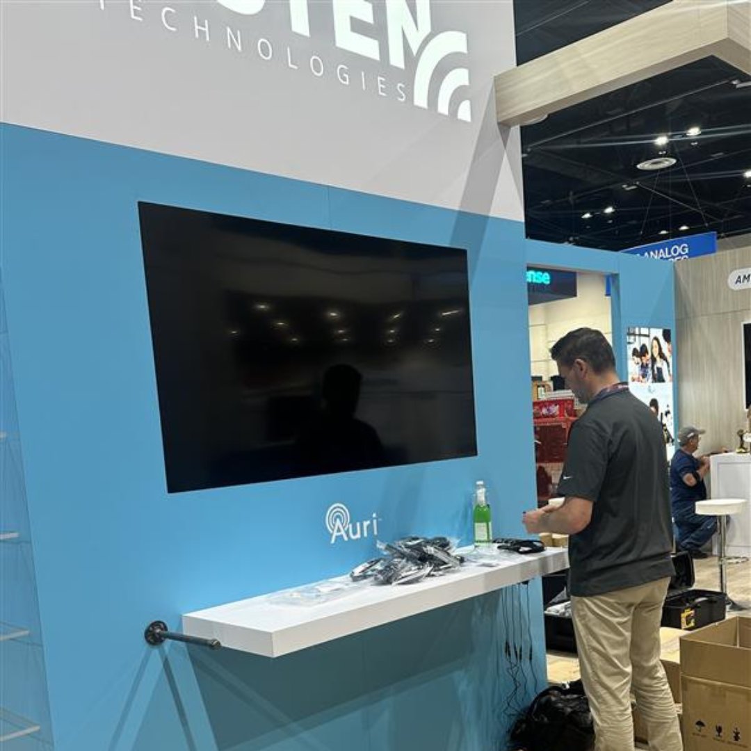 Here's a behind-the-scenes look at the #InfoComm2025 booth (#4361) build for #ListenTech and @ampetronic_ltd! Will we see you at the show this year? 

#AVTweeps #Events #ProAV #AssistiveTechnology #Auracast #AssistiveListening #AudioInnovation