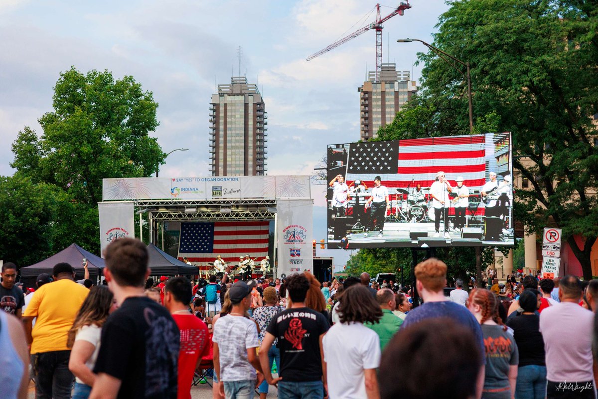 Remember to include us in your Fourth of July plans! 🎆

The @INDYDT Fourth Fest Street Party begins at 6 pm with food trucks, ice cream stands, beverages and a kids zone on St. Clair Street and American Legion Mall. Fireworks will follow at 10 pm.