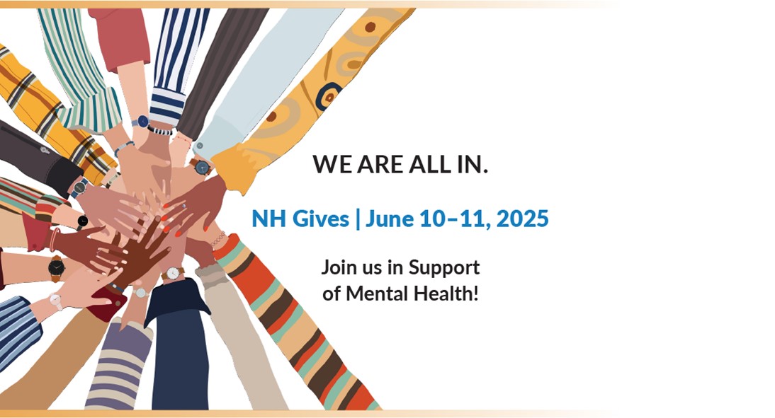 NH GIVES - STARTS TODAY AT 5 p.m.! 
Riverbend supports the whole-life mental health needs of residents in 30 NH communities. Join us - donate, share,  or encourage others to give. Learn more: ow.ly/ITXw50W6v06

#NHGives #mentalhealthmatters #endthestigma #nonprofits