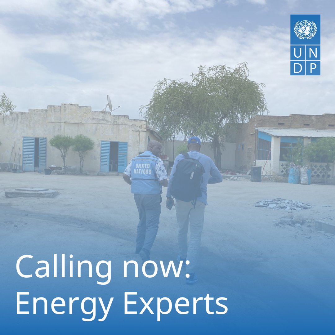 ExpResRoster's tweet image. 📢 Calling all the #Energy experts, especially in the low-carbon industry!
👉 Do you have a Master's Degree +5 years (+7 with a Bachelor's degree) of professional experience?
Please join the @UNDP ExpRes Roster for an opportunity to support country offices and government…