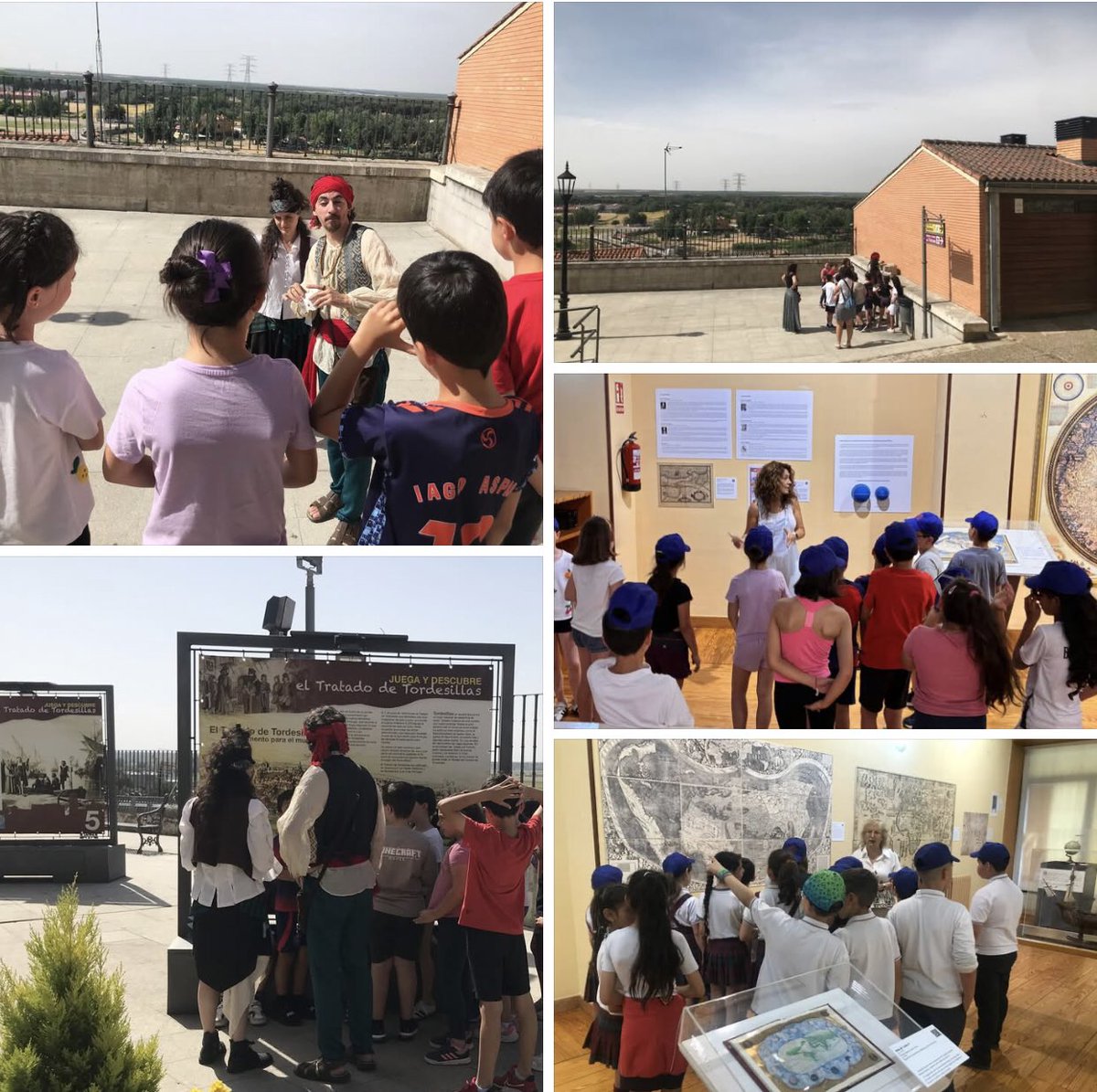 Continuamos con los actos del DÍA DEL TRATADO. 

Esta mañana alumnos de cinco clases de tercero de primaria del Colegio Pedro I y del Colegio Divina Providencia, han podido visitar la exposición “JUEGA Y DESCUBRE EL TRATADO DE TORDESILLAS” acompañados de unos intrépidos piratas.