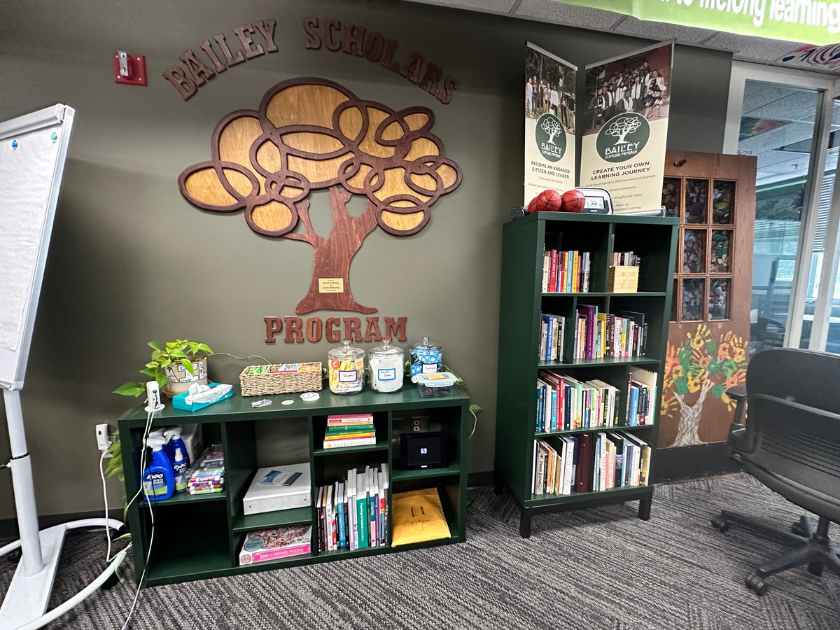 Earlier this year, we received grant funds that will allow us to continue combating food insecurity amongst our students.  We have a very full snack closet that will hopefully last for the rest of the calendar year.

We also received funds to expand the Bailey Book Nook.