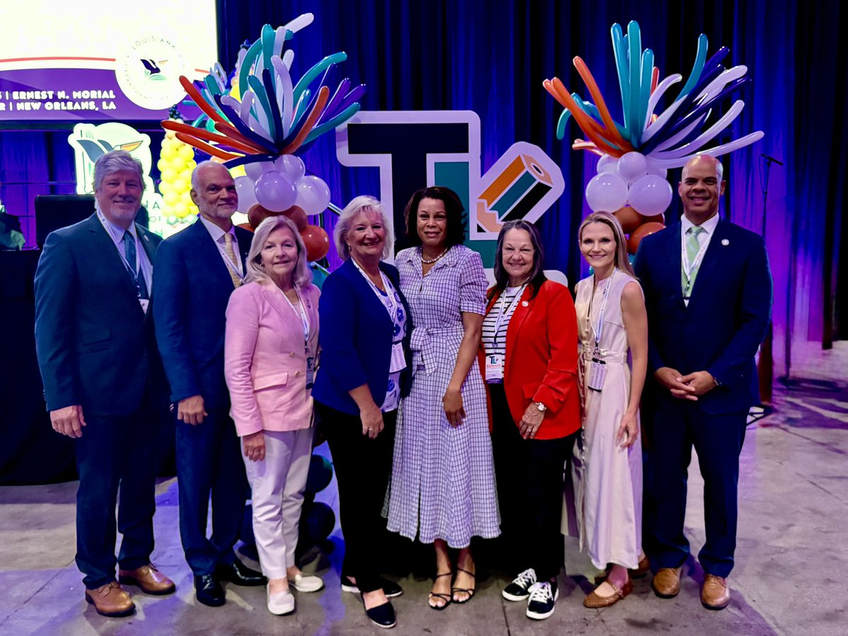 BESE_LA's tweet photo. Today is the opening day for the Teacher Leader Summit. Our #BESE Board welcomes everyone in attendance. TLS is Louisiana’s premier professional learning event.
Thousands of #Louisiana educators dedicate part of their summer break to improve in their craft and prepare for the school year ahead. #TeacherLeaderSummit2025 #TeacherLeaderSummit #TLS2025