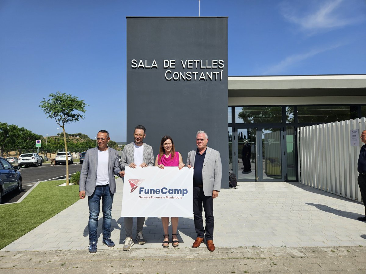 PereSegura2019's tweet photo. ➡️Present a la posta en marxa de la sala de vetlles de Constantí, un nou pas endavant en la constitució de #Funecamp, impulsat per Reus, Salou, #Vilaseca i Constantí.
🙌🏻Un projecte q millorarà el servei a la ciutadania prioritzant el tracte a les persones en moments sensibles. https://t.co/3mCEYwX2nf