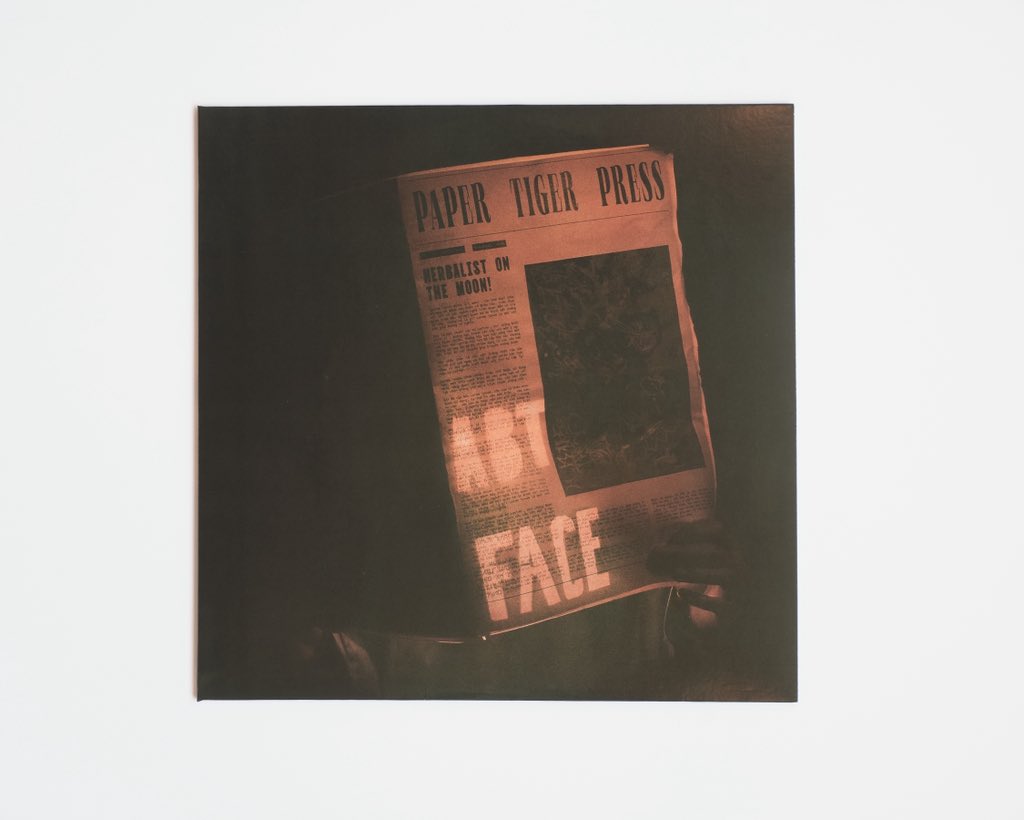 Letjoux's tweet photo. I’ve been a bit numb leading up to the release of this so the post is late, but:

About Face is out- vinyls are up for grabs on bandcamp~ we have a limited amount of newspaper zines that accompany the vinyl

I hope this project brings u mending, thank u

https://t.co/v1d9koEOpt https://t.co/Qo6R7Clbu8