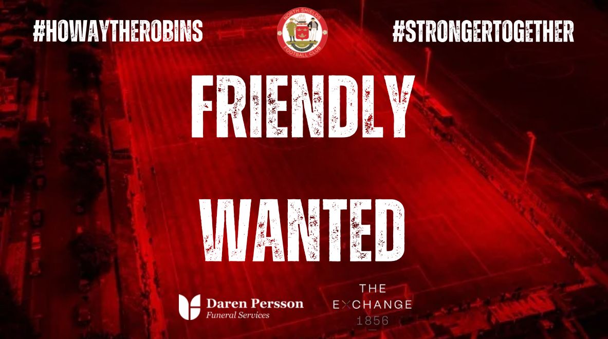 North Shields FC (@northshieldsfc) on Twitter photo 📅 Fixture Wanted – 19th July
🏟️ Home Friendly Opportunity
Unfortunately, our scheduled opponent for 19th July has had to withdraw, and we’re now looking to fill the gap with a home friendly fixture.
Please get in touch!
📨 sean.redford@northshieldsfc.co.uk 📅 Fixture Wanted – 19th July
🏟️ Home Friendly Opportunity
Unfortunately, our scheduled opponent for 19th July has had to withdraw, and we’re now looking to fill the gap with a home friendly fixture.
Please get in touch!
📨 sean.redford@northshieldsfc.co.uk
