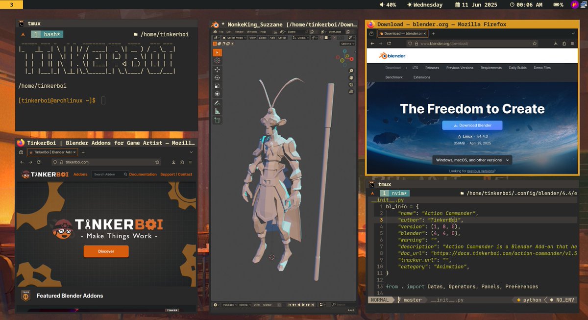 Just Showing Of My Desktop Rice

Gruvbox Color Scheme is the best