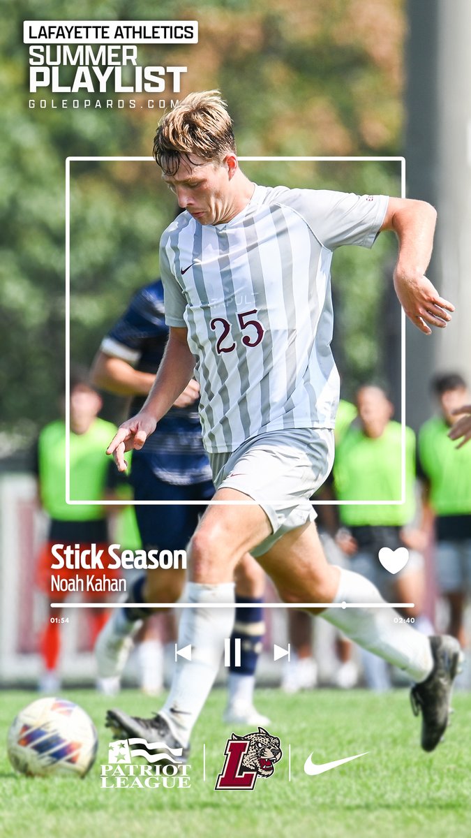 Lafayette Athletics (@goleopards) on Twitter photo ☀️2025 Summer Playlist Newest Addition - 🎶Stick Season by Noah Kahan‼️
🔗Summer Playlist👀⬇️(on Spotify)
tinyurl.com/2cws69ss
<a href="/LafayetteMSOC/">Lafayette Soccer</a> <a href="/LafayetteAlumni/">Lafayette Alumni Engagement and Annual Giving</a> <a href="/LafCol/">Lafayette College</a> <a href="/PatriotLeague/">Patriot League</a>
#RollPards #ClimbTheHill #2025SummerPlaylist ☀️2025 Summer Playlist Newest Addition - 🎶Stick Season by Noah Kahan‼️
🔗Summer Playlist👀⬇️(on Spotify)
tinyurl.com/2cws69ss
<a href="/LafayetteMSOC/">Lafayette Soccer</a> <a href="/LafayetteAlumni/">Lafayette Alumni Engagement and Annual Giving</a> <a href="/LafCol/">Lafayette College</a> <a href="/PatriotLeague/">Patriot League</a>
#RollPards #ClimbTheHill #2025SummerPlaylist