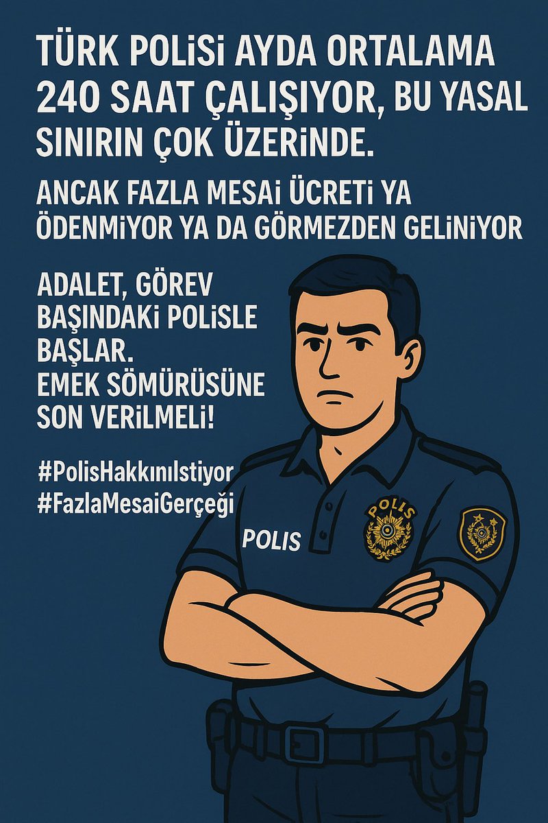 #PolisHakkınıİstiyor
#EmniyeteFazlaMesaiUEcreti