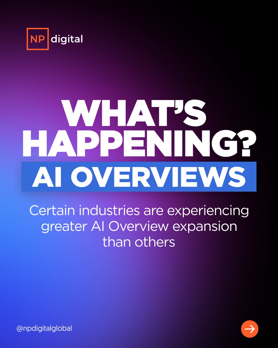 NPDigital's tweet image. AI Overviews are reshaping search for verticals from tech to travel. 📱✈️

Here’s how YOU can stay ahead:
🖥️ Track #AIOverview appearances in your vertical.
🖥️ Optimize for the unique queries your customers ask.
🖥️ Refine content to win that coveted AI real estate.