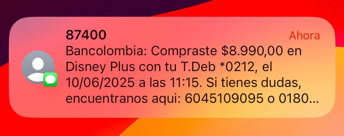 WilliamNzz's tweet photo. Transfiero a bancolombia para pagar el almuerzo y figuro comer Disneyplus, porque no tengo más plata https://t.co/RsDWtYBpEv