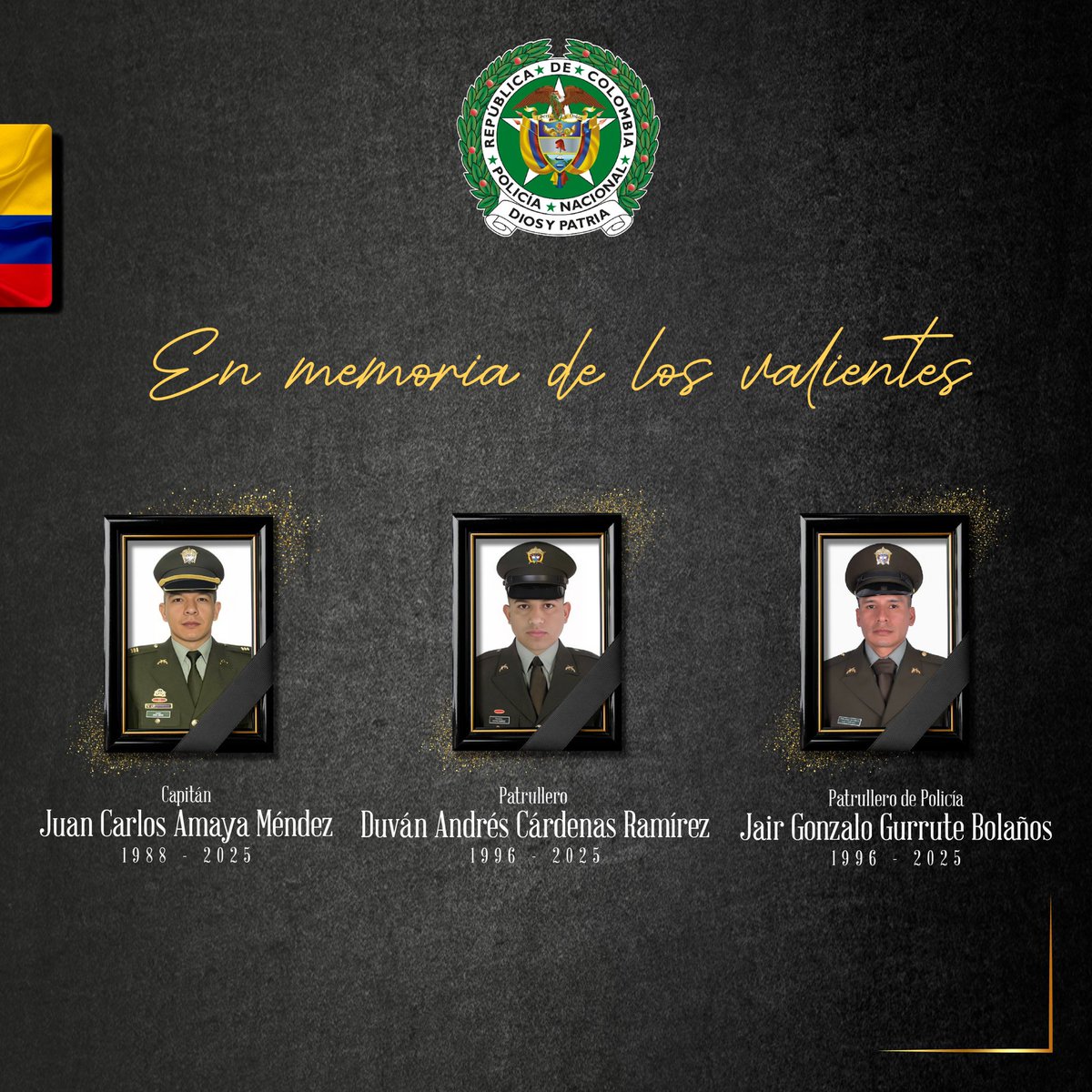 FelipeArias71's tweet photo. Oración por el alma estos valientes que hoy fueron vilmente asesinados en Cauca 🙏solidaridad con sus familia https://t.co/8ubnOQMv1r