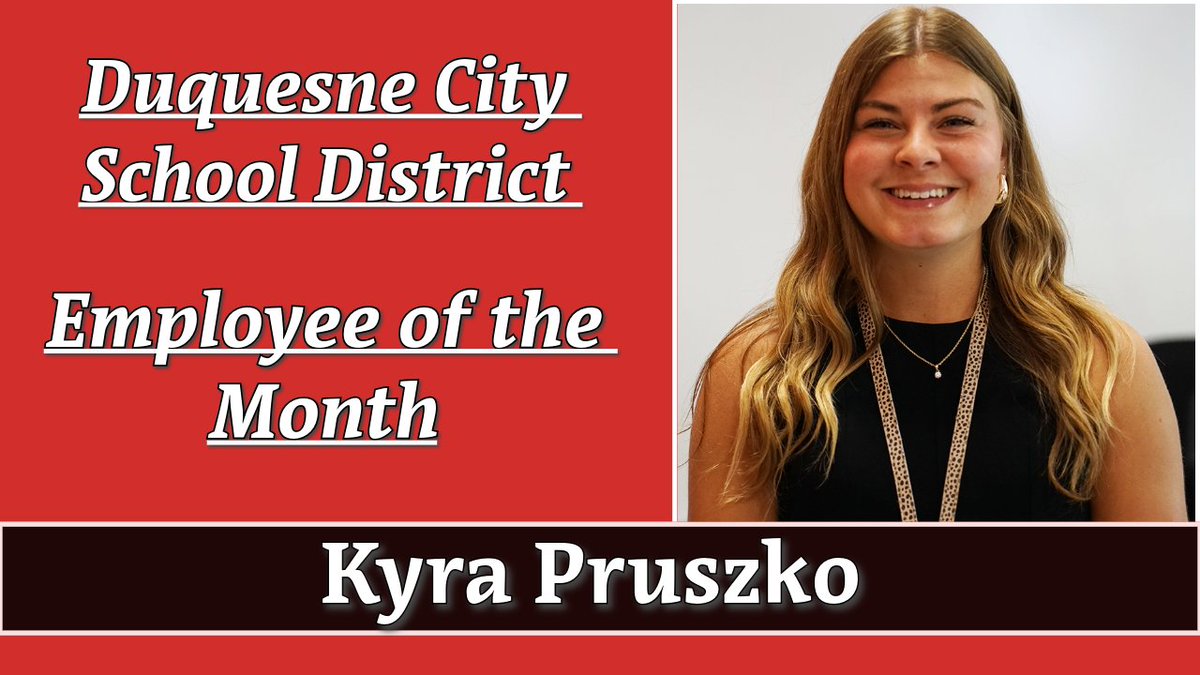 “She is an amazing educator who cares deeply for her students' growth and progress both academically and socially.”

Congratulations to Kyra Pruszko, May’s Employee of the Month. shorturl.at/4H0ry