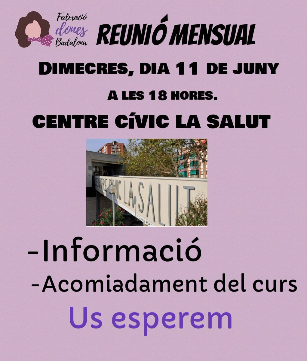 Federació Dones Badalona (@federaciodones) on Twitter photo 