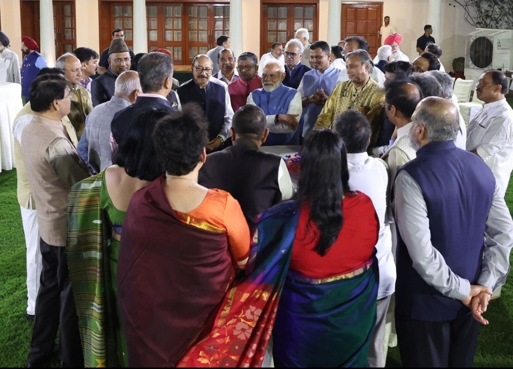 Chairman DPAP, Ghulam Nabi Azad today met Prime Minister Narendra Modi. He briefed him on the recent foreign visit and the positive response from partner nations against cross-border terrorism.
