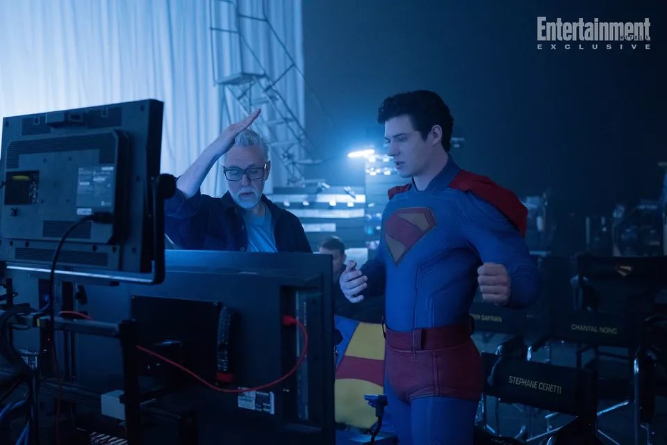 DAVID CORENSWET behind the scenes of ‘SUPERMAN’