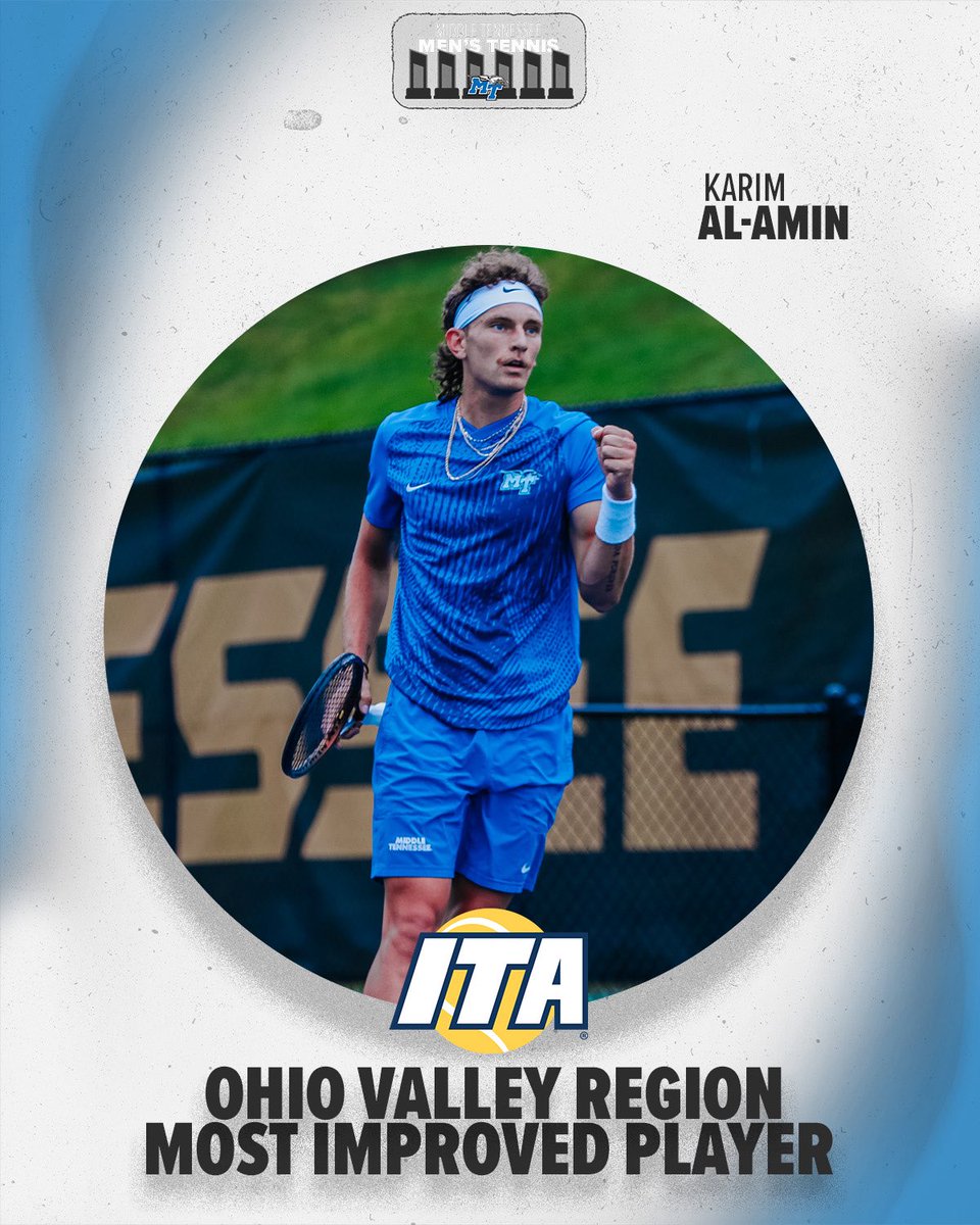 Congrats to Karim for being named <a href="/ITA_Tennis/">ITA</a> Ohio Valley Region Most Improved Player👏

#BLUEnited | #WEUNITE16