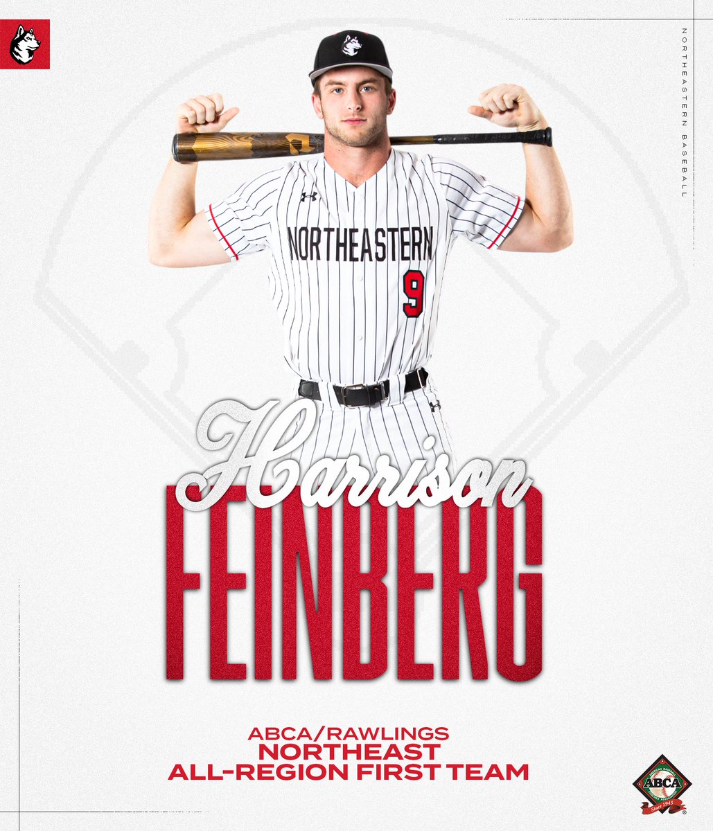 Six Huskies, two position players and four pitchers, all earned ABCA/Rawlings Northeast All-Region honors‼️

Representing the outfield, Cam Maldonado and Harrison Feinberg both appear on the First Team 💪 

📝 tinyurl.com/27feov6e

🧵 (1/2)