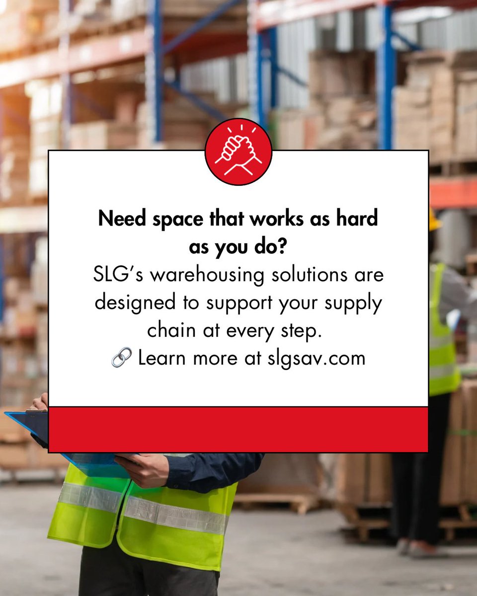 📦 Need secure, flexible warehouse space near the Port of Savannah? SLG offers cross-docking, transloading, and real-time visibility—plus over 235,000 square feet of space to meet your needs. 🔗 slgsav.com