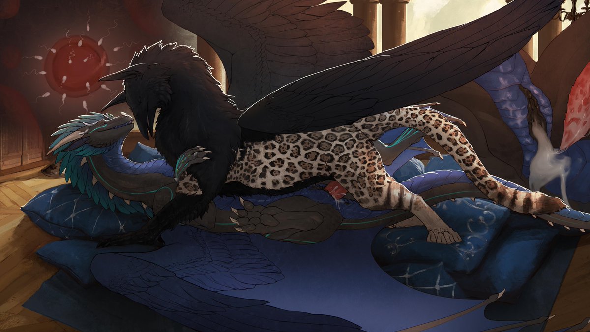 A sketch I made for Eno and Faun :>
💙💙💙