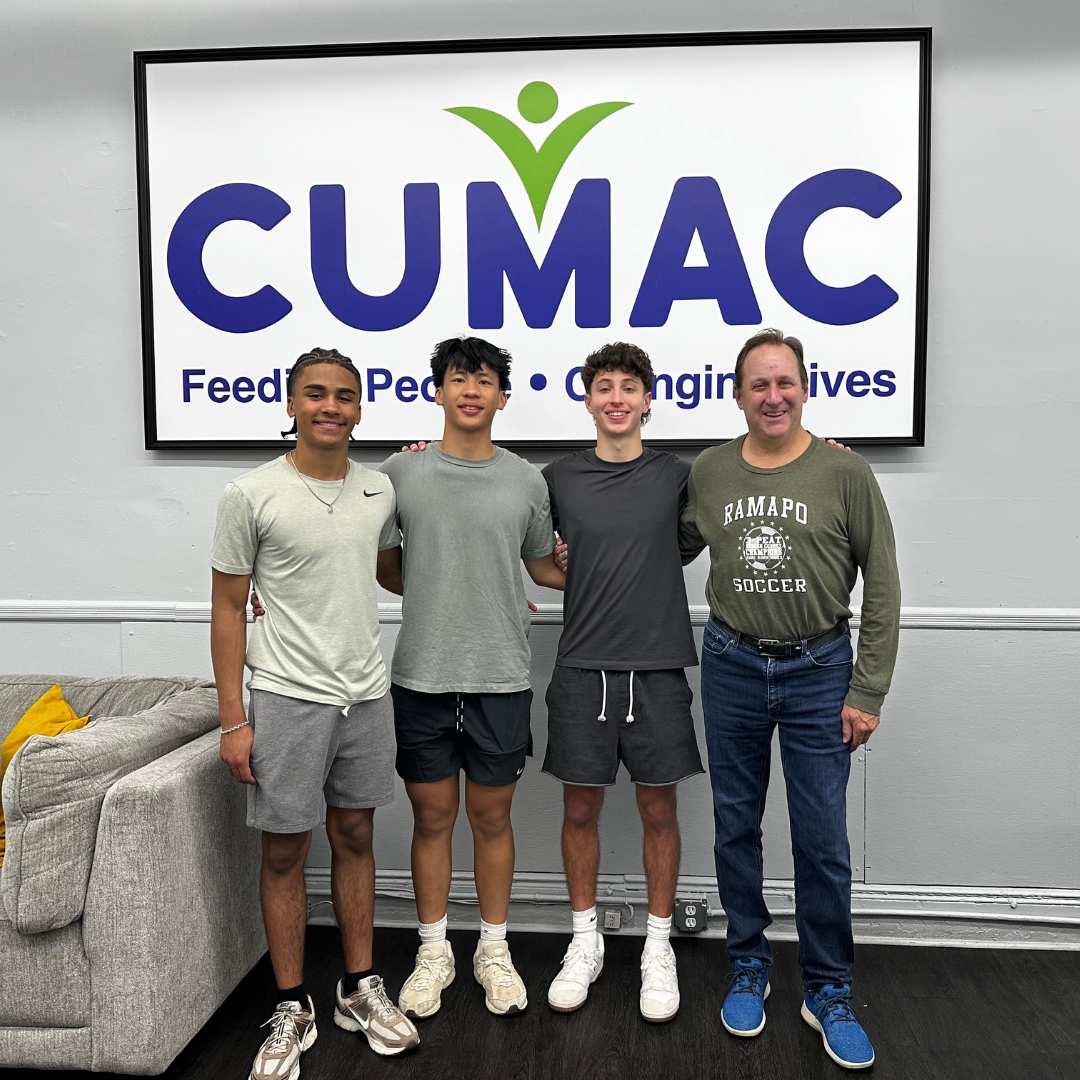 This National Hunger Awareness Month, make a difference!

Thank you to the Ramapo High School boys soccer team for collecting our most needed items to support our work — every can counts!

Go to cumac.org/volunteer to get involved.