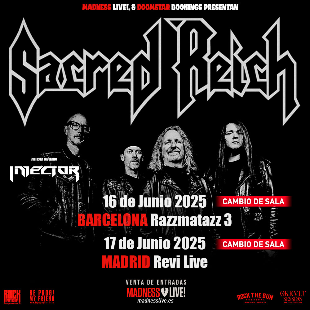Menudos días de locura se avecinan 🔥

▶️ Viernes 13 - <a href="/ZLiveOficial/">Z! Live</a>
▶️ Lunes 16 - Barcelona w/ <a href="/SacredReich/">Sacred Reich</a>
▶️ Martes 17 - Madrid w/ <a href="/SacredReich/">Sacred Reich</a>

Nos vemos esta semana en la devastación! 🤜🏻🔥🤛🏻

<a href="/MadnessLive/">Madness Live!</a> <a href="/ArtGatesRecords/">Art Gates Records</a> <a href="/Kivents1/">Kivents</a>