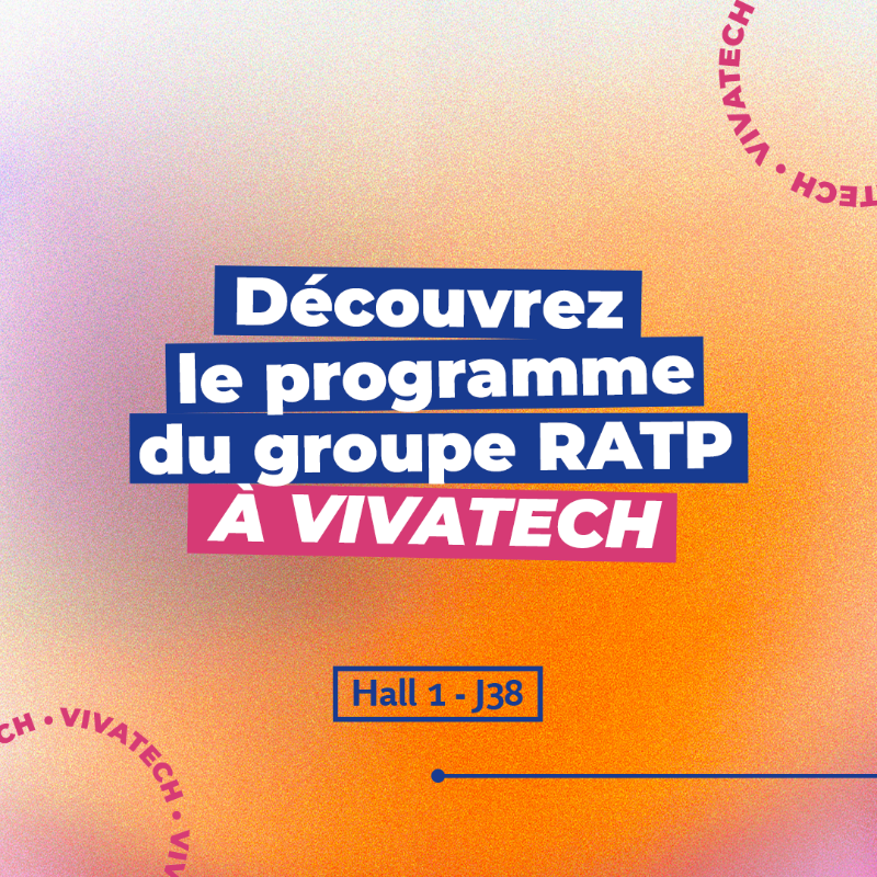 RATPgroup's tweet photo. [#RATPinnove] 🚀 J-1 avant @Vivatech !
Pour découvrir nos innovations et nous rencontrer, rdv du 11 au 14 juin sur notre stand #groupeRATP - Hall 1 J38
Au programme : mobilité du futur, RSE, innovations, recrutement, IA…
Pour ne rien manquer, découvrez notre programme complet ⬇️