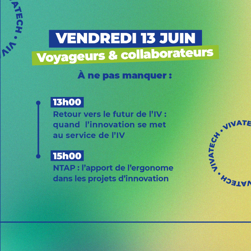 RATPgroup's tweet photo. [#RATPinnove] 🚀 J-1 avant @Vivatech !
Pour découvrir nos innovations et nous rencontrer, rdv du 11 au 14 juin sur notre stand #groupeRATP - Hall 1 J38
Au programme : mobilité du futur, RSE, innovations, recrutement, IA…
Pour ne rien manquer, découvrez notre programme complet ⬇️