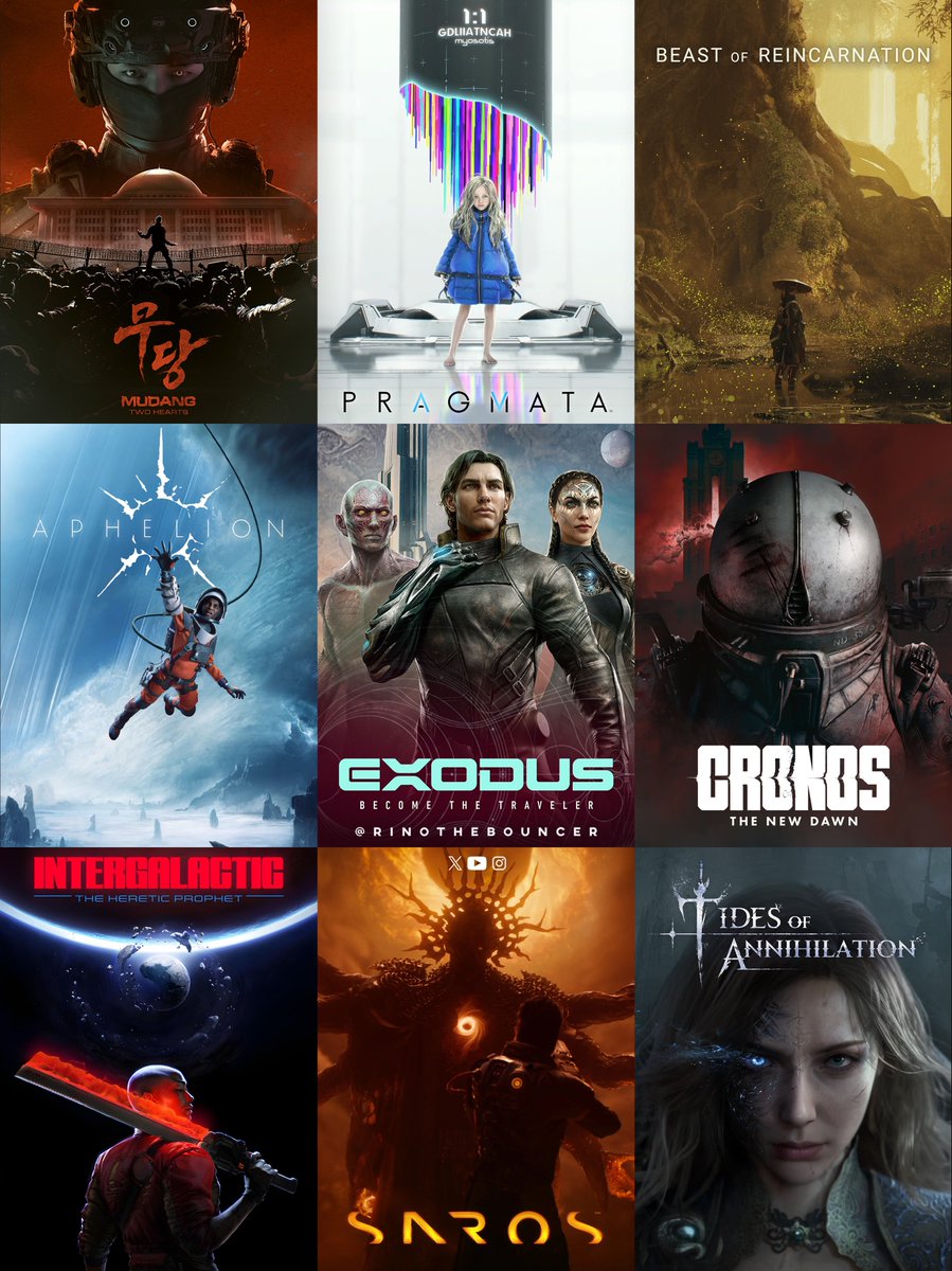 New IP I can’t wait to play🚀

✅Mudang: Two Hearts
✅Pragmata
✅Beast of Reincarnation
✅Aphelion
✅Exodus
✅Cronos: The New Dawn
✅Intergalactic: The Heretic Prophet
✅Saros
✅Tides of Annihilation

What a new gaming IP are you most hyped for?😎